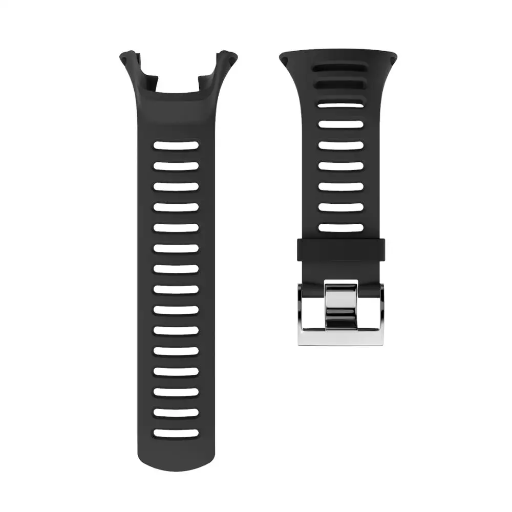 Strap for SUUNTO Ambit 3 bands Outdoor Sport Silicone Watch Band Replacement Bracelet for SUUNTO Ambit 3 Smart Watchbands - Цвет ремешка: Black