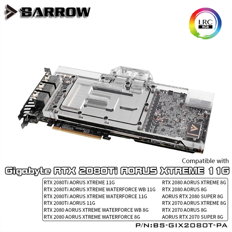 Блок питания с полным покрытием для GIGABYTE RTX AORUS RTX2080T/2080/2070 материнская плата 5 В