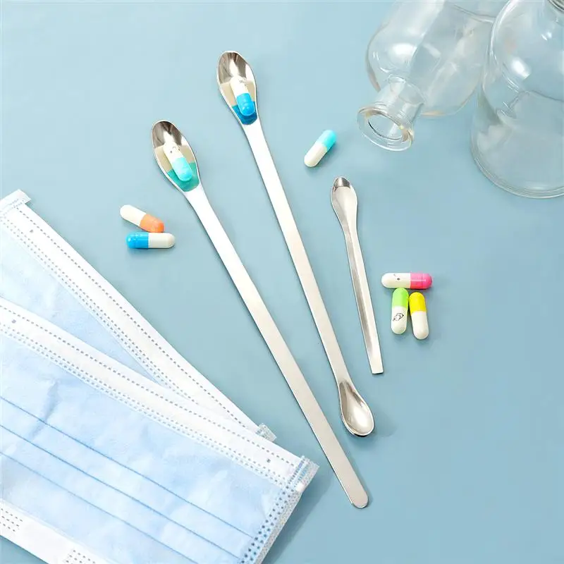 Stainless Steel Medicine Measuring Milligram Measuring Thickened Stainless Spoons 12PCS stainless steel spoon
