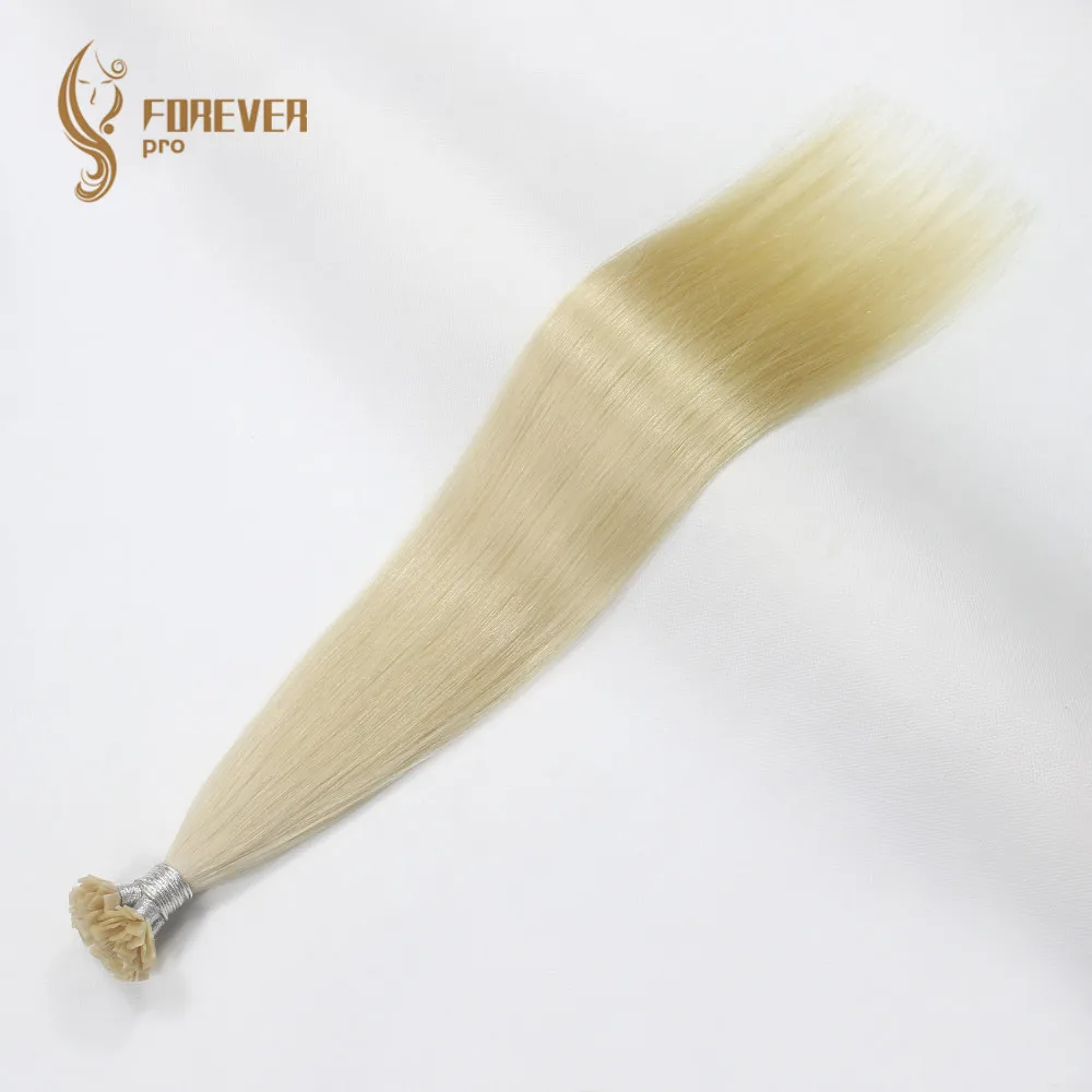 Накладные волосы Forever pro 0,8 г/локон, 1" 16" 1" 20" 2", накладные волосы на плоских кончиках, натуральные волосы Remy с двойным нарисованным кератином