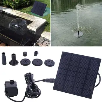 

120cm Waterfalls Solar Fountain Garden Pond Water Fountain 20000 Hours Submersible Fish Home Watering 150L /H 1.2W Panel Kit