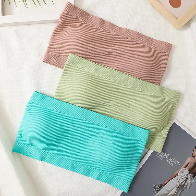 Women lingerie bra,women tube tops Women Strapless Top Seamless Bra Tube Top Invisible Bras Women's Underwear Sexy Wrap Bras Solid Color Sports Crop Bandeau