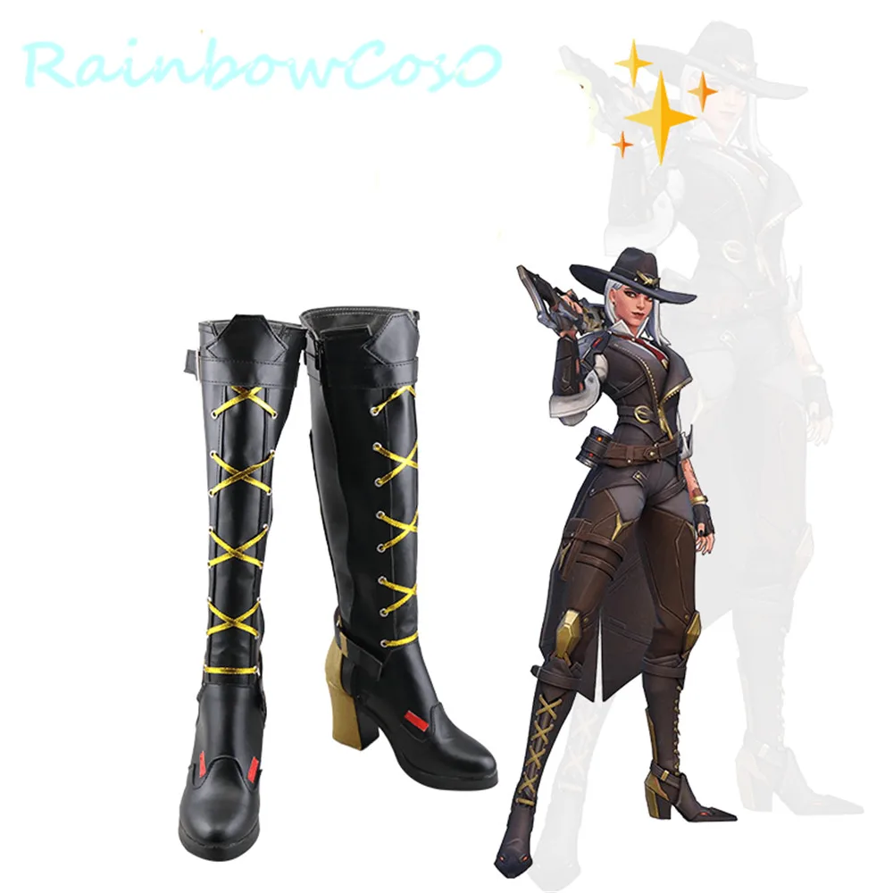 RainbowCos0 Косплэй обувь Эш Сапоги аниме Хэллоуин