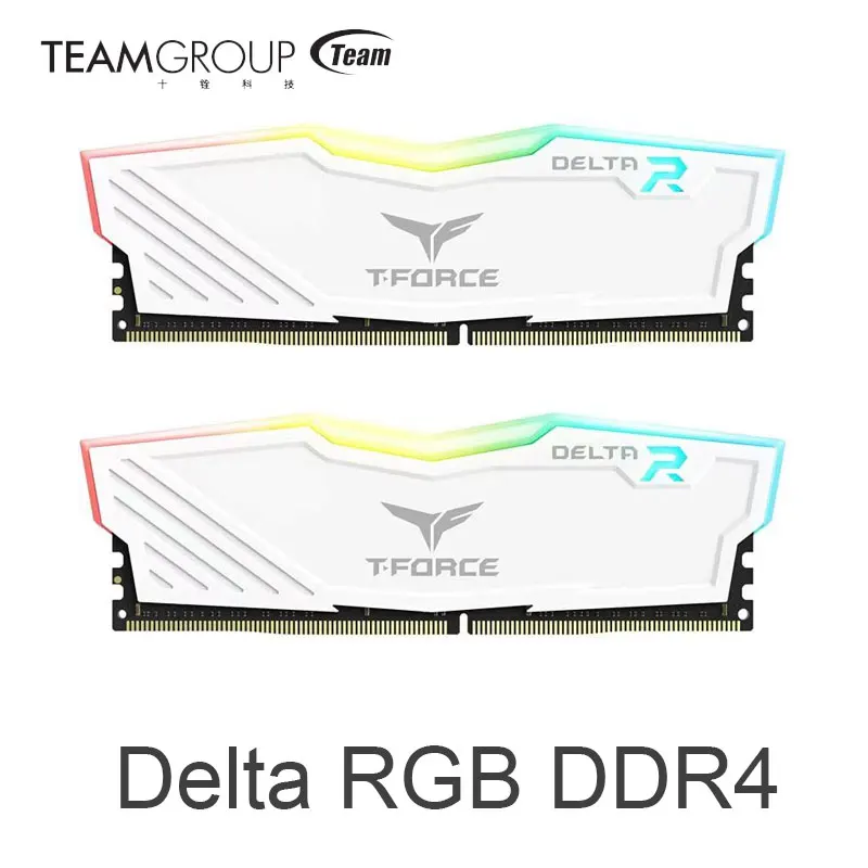Игровой модуль оперативной памяти TEAMGROUP T-Force Delta RGB DDR4 16 ГБ 8 3200 МГц 3000 белый |