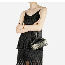 Женская сумка, новинка, модная змеиная сумка из искусственной кожи, сумка на одно плечо, сумка-мессенджер для отдыха