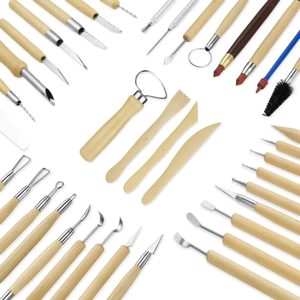 27 / 30 pieces DIY Art Clay Pottery Tool set Crafts Clay Sculpting Tool kit  Pottery & Ceramics Wooden Handle Modeling Clay Tools - Price history &  Review, AliExpress Seller - Winzwon Factory Store