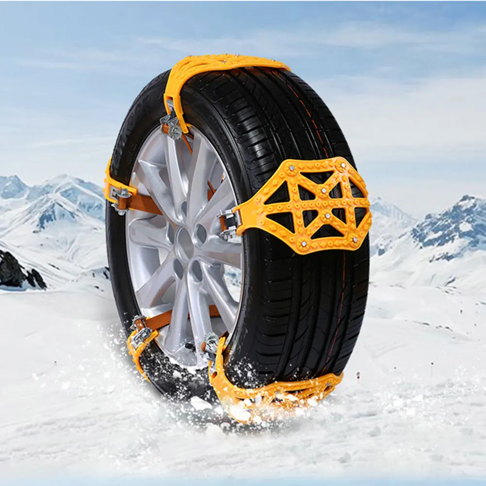 1/4Pcs Car Winter Tire Wheel Snow Chains Car Tyre Roadway Safety
