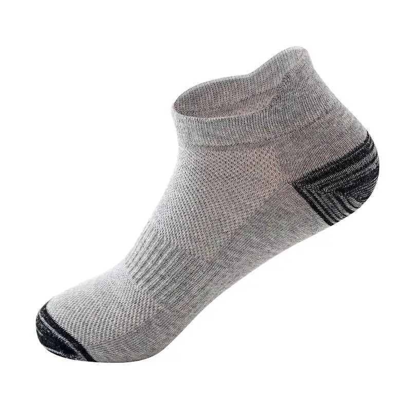 Men Ankle Socks – Breathable Summer Mesh Sports Socks, Plus Size 44-48