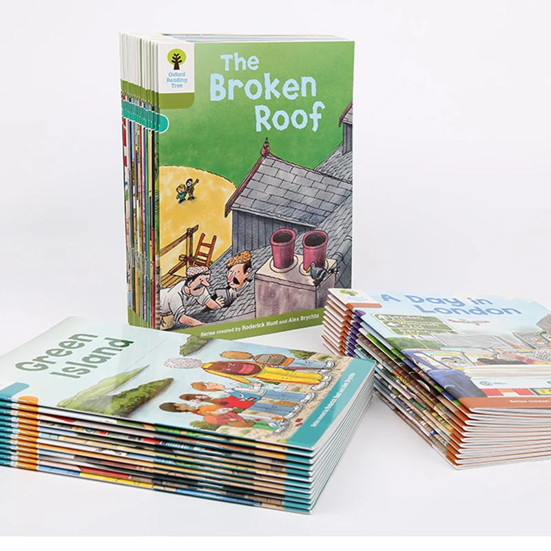1 set 40 libros 7-9 Nivel Oxford árbol de lectura más rico aprendizaje ayuda a los niños a leer fonética inglés historia libro de imágenes