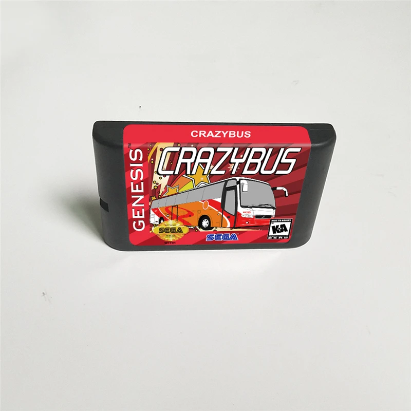 

Crazy Bus - 16 Bit MD Game Card for Sega Megadrive Genesis Video Game Console Cartridge