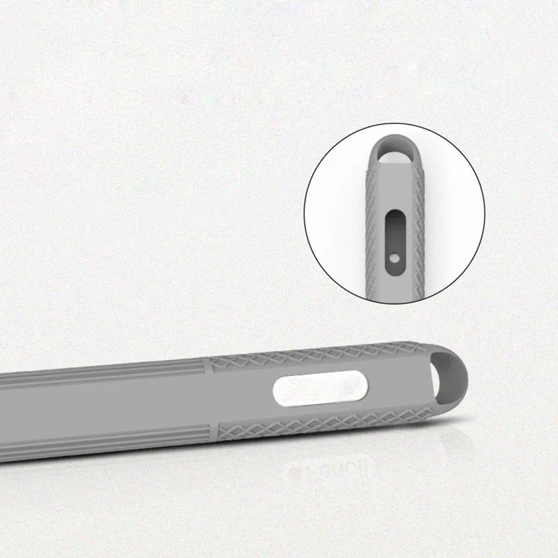 Цветной Мягкий силиконовый чехол для стилуса Apple Pencil 2/1 совместимый с планшетом