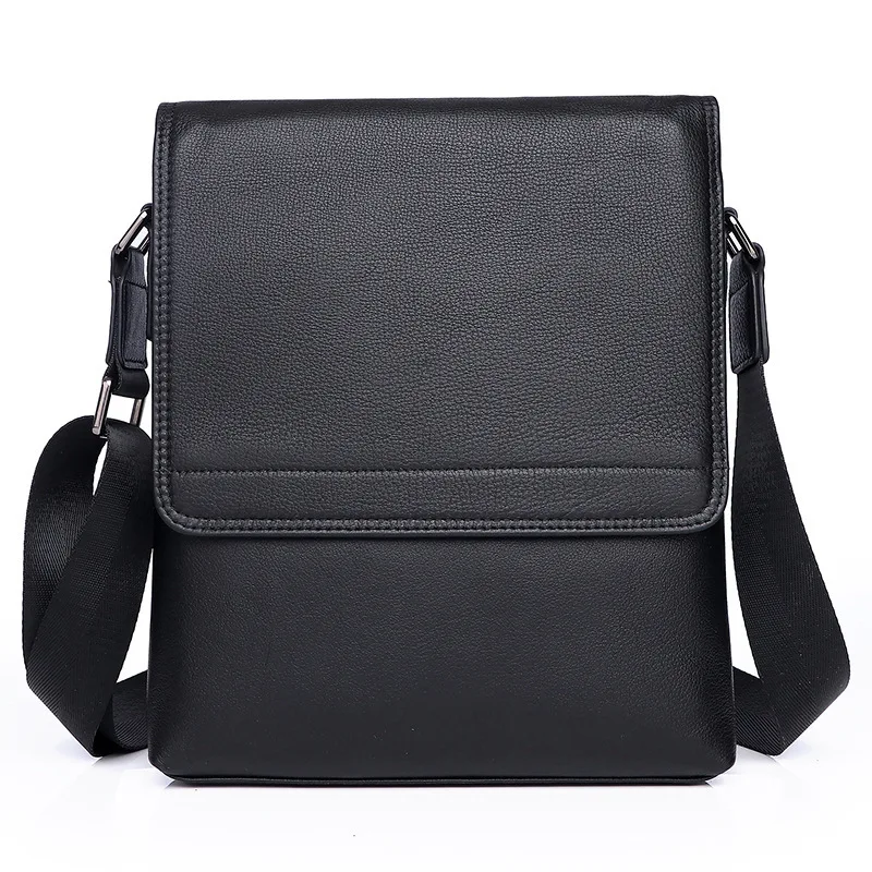 

Diagonal Package Male Genuine Leather Business Affairs Package File Package Pattern Cowhide Leisure Time Backpack Man