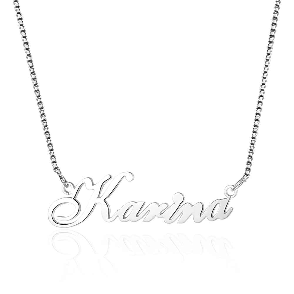 

Personalized Name Necklace Fashion Custom Jewelry 3 Colors Pendant&Necklace Simple Style Engrave Name Engagement Gift for Women
