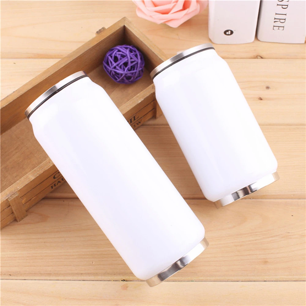 Thermos Cup Stainless steel White 300ml 500ml 17oz Coffee Cup Outdoor Portable An on-board Coke Cans Straw Beverages Bottle Thermos Cup Stainless steel White 300ml 500ml 17oz Coffee Cup Outdoor Portable An on-board Coke Cans Straw Beverages Bottle