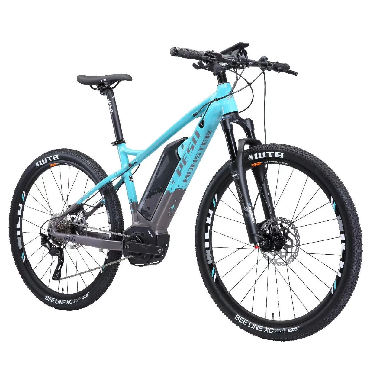 2020 PESUMONSTER XC 27.5 pollici di montagna elettrica ebike 10 velocità 36V350w metà del motore eMTB Intelligente assist power off-road bicicletta