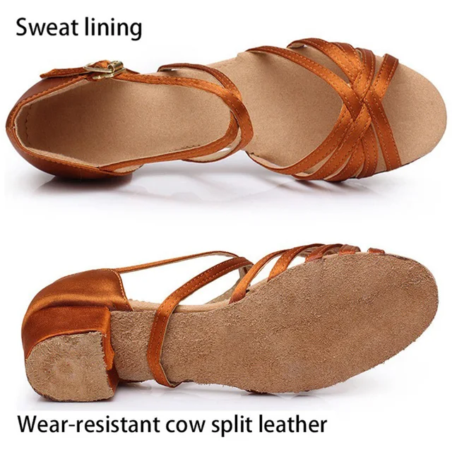 Women's Ballroom & Latin Dance Shoes - Tango, Salsa, 5CM Or 7CM Heel, Suede Sole