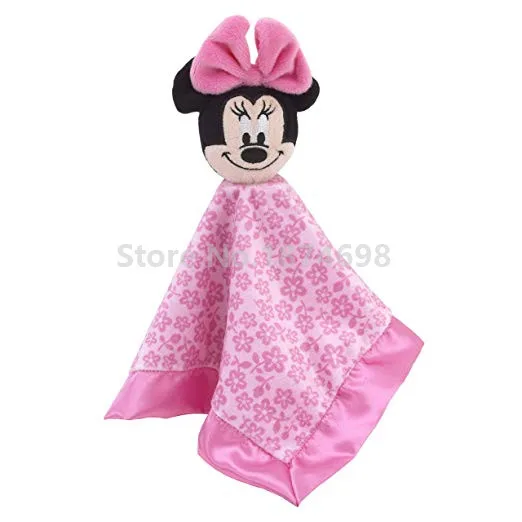 Микки и Минни Маус плюшевые защитное покрывало одеяльце для Кукла-младенец заверить Полотенца боди с принтом «Snuggle Бланки, детские штаны для мальчиков и девочек предпочтительный - Цвет: Minnie