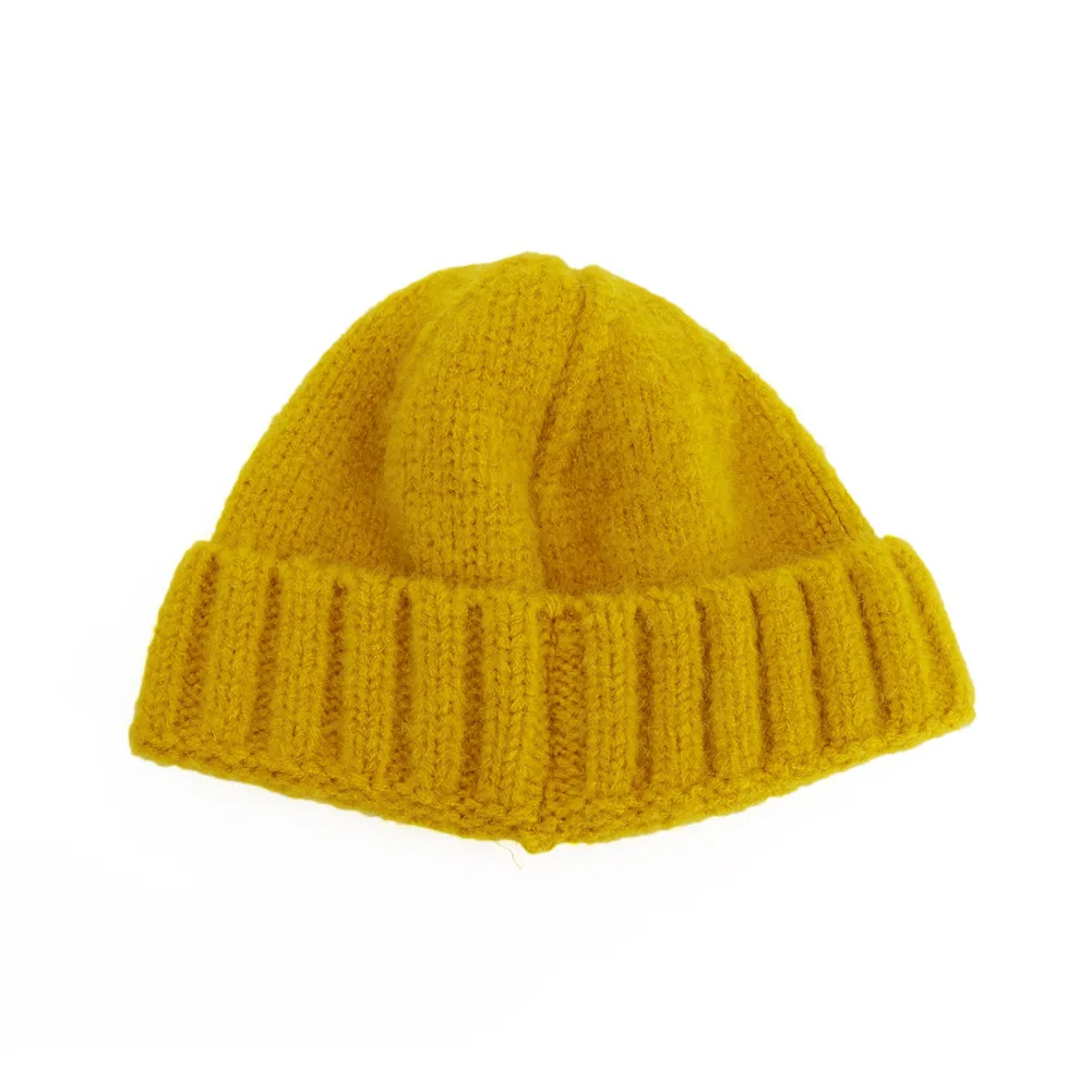 ZLD Autumn and winter new wool hat net red hood unisex couple winter melon hat solid color warm knit hat Fashion warm hat