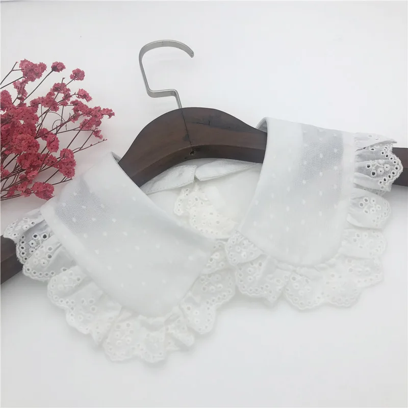 

2023 Cute Doll Lapel Fake Collar for Women Detachable Shirt Collar False Blouse Collar Neckwear Girls White Nep Kraagie