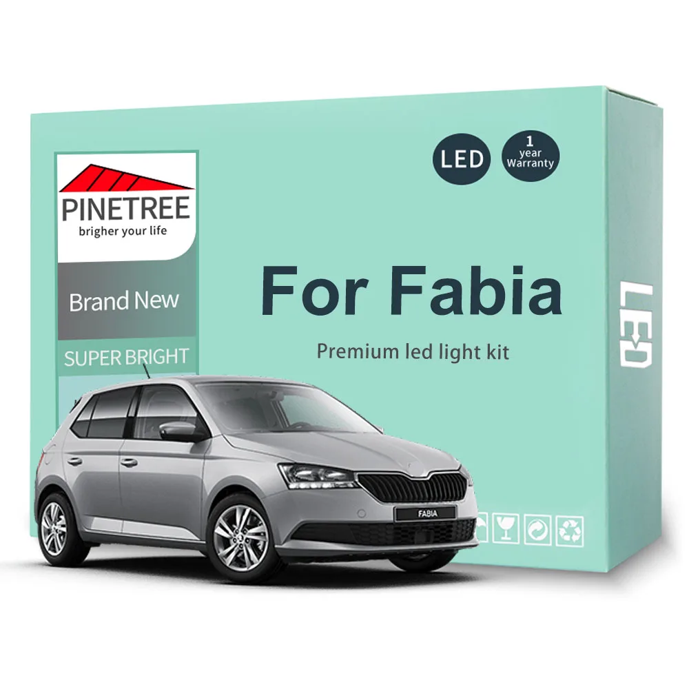 LedInteriorLightKitForSkodaFabiaMK1MK2MK319992015LEDBulbs