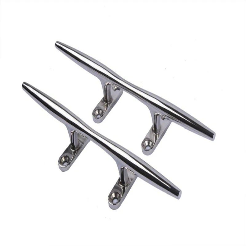 2pcs 10" Dock Deck Line Rope Cleat Stainless Steel Heavy Duty Boat
