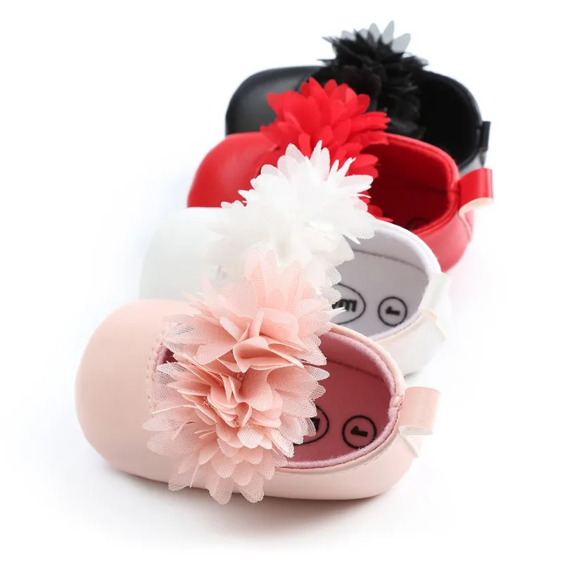Весенне-осенние детские ботинки мокасины с цветочным рисунком для новорожденных девочек; ботинки для новорожденных; кожаная обувь для малышей; обувь для первых прогулок