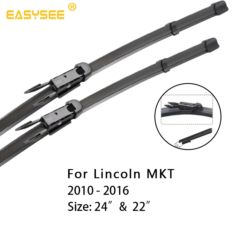 PNSL Car Windscreen windshield Wiper Blades for Lincoln MKT Fit Pinch