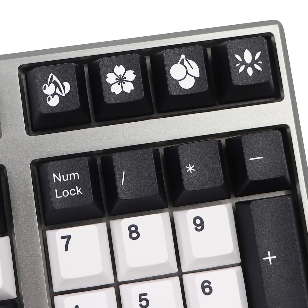 Keycap para Interruptores mx Coreano Russo Fonte Pbt Perfil de Cereja Dye Subb Gk61 64 68 Corsair K65 K70 G710 Mais Key Cap - Imagem 6