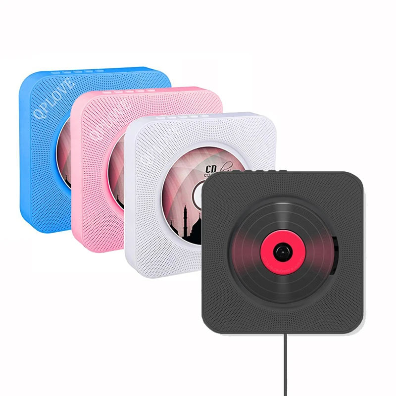 QPLOVE электронный CD плеер настенный беспроводной Bluetooth домашний музыкальный с