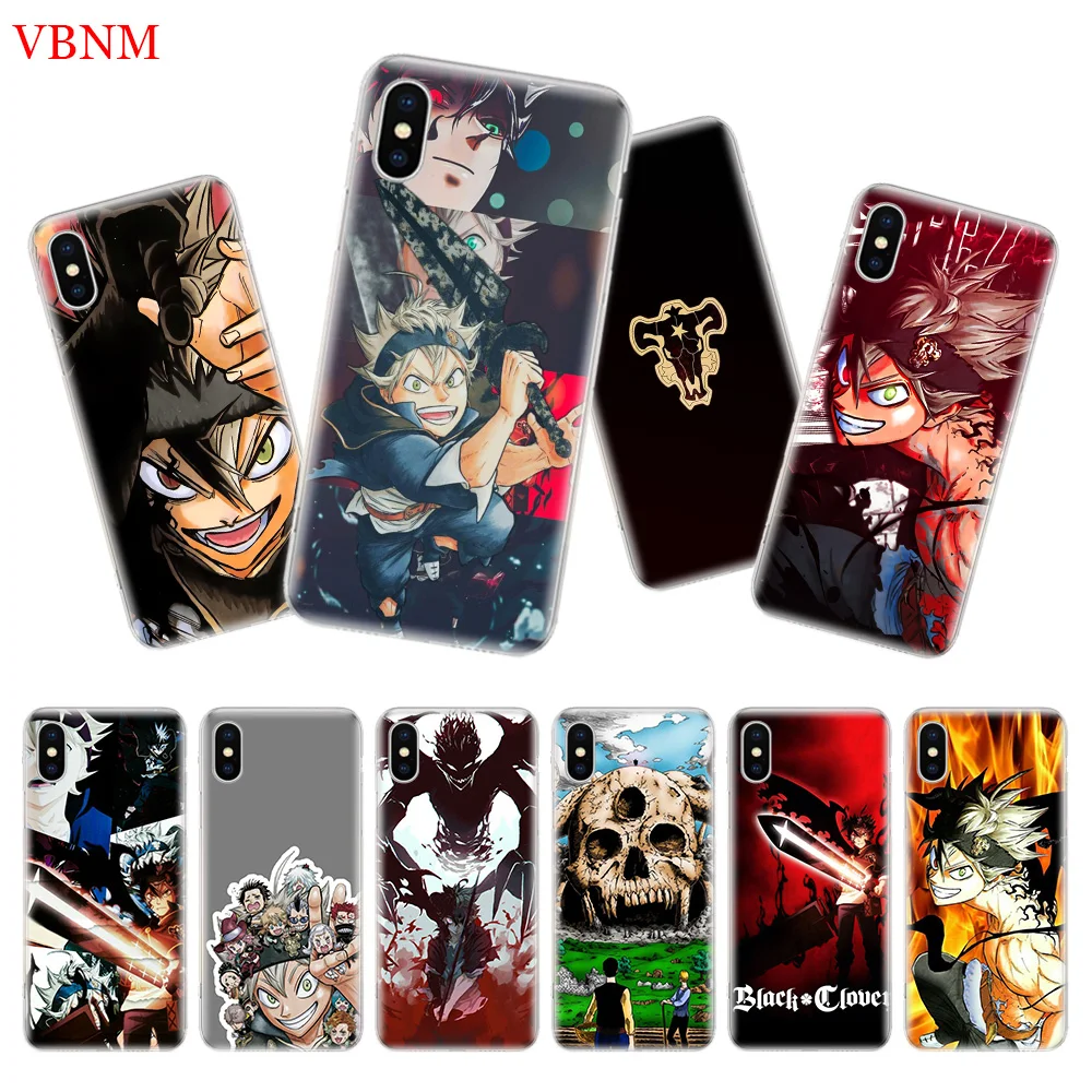 

Black Clover Asta Back Cover Phone Case For iPhone 7 8 6 6S Plus X 10 Ten XS MAX XR 5 5S SE Art Fashion Shell Coque