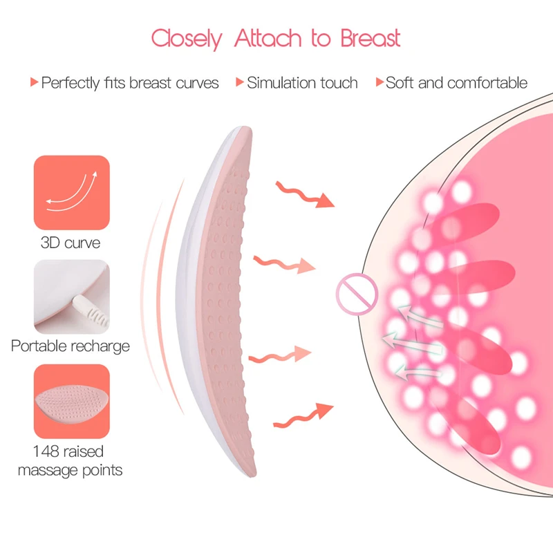 Электронный массажер груди для увеличение груди пульт дистанционного управления Управление Беспроводной лифтинг груди усилители вибратор, грудной массаж 44