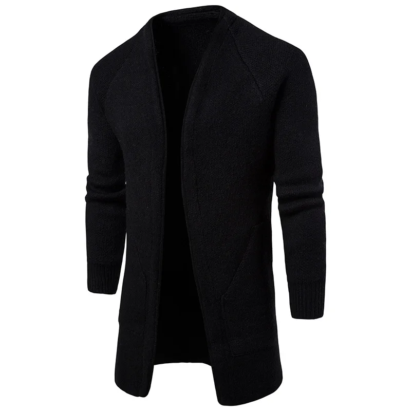Windbreaker Hombre Overcoat Jacket Trench Coat For Men No Buttons Masculino Windproof Men's Clothes Autumn Solid | Мужская одежда