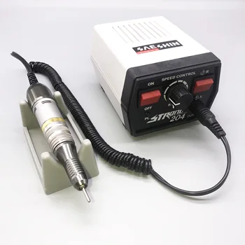 

65W Power 204 Control Box 35000RPM 30V Power 2019 New Micro Motor Phone Electric Manicure Machine Nail Drill Kit