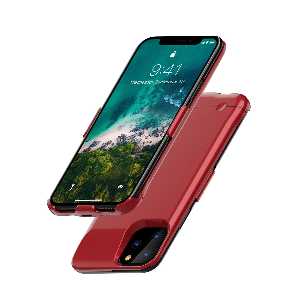 Чехол для зарядного устройства для iPhone 11 Pro, аккумулятор max, чехол для зарядного устройства, чехол для iPhone 11, тонкий внешний аккумулятор