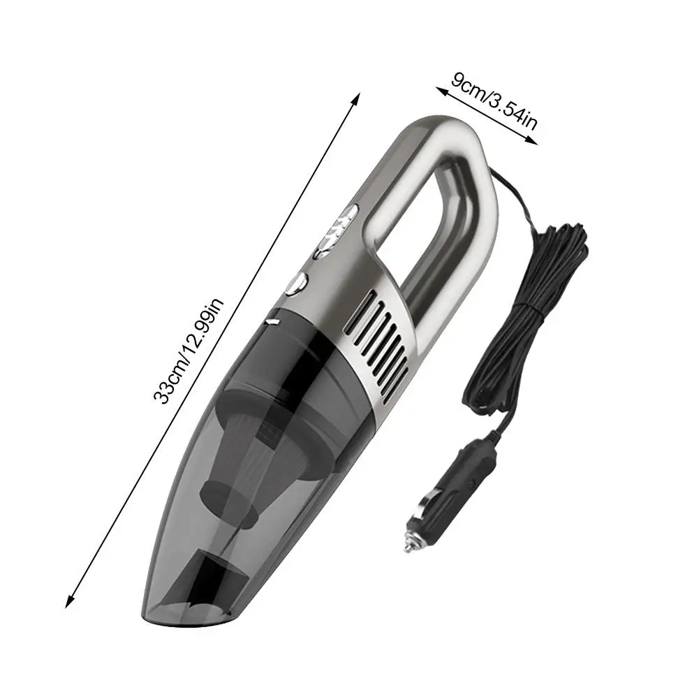 Автомобильный пылесос 120 Вт ручной пылесборник удлиненный 5 м влажный сухой двойного назначения DC 12 В портативный автоматический пылесос ABS