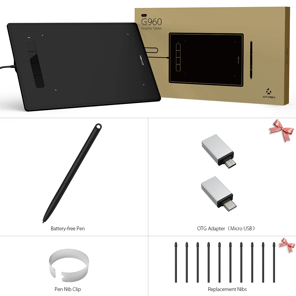 XP Pen Star G960 планшет для рисования цифровой микро USB художественный графический