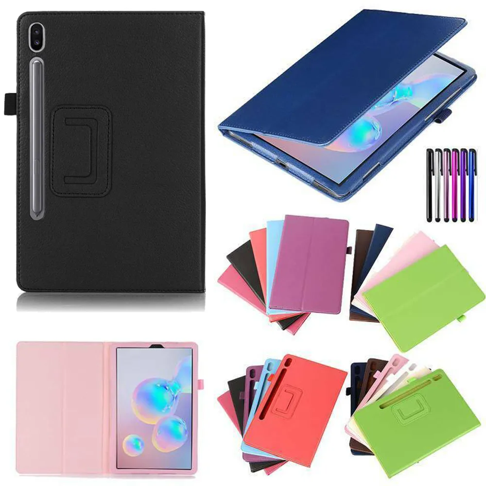 

For Samsung Tab S6 10.5 SM-T860 T865 2019 Magnetic PU And Leather Stand Case Cover #BO