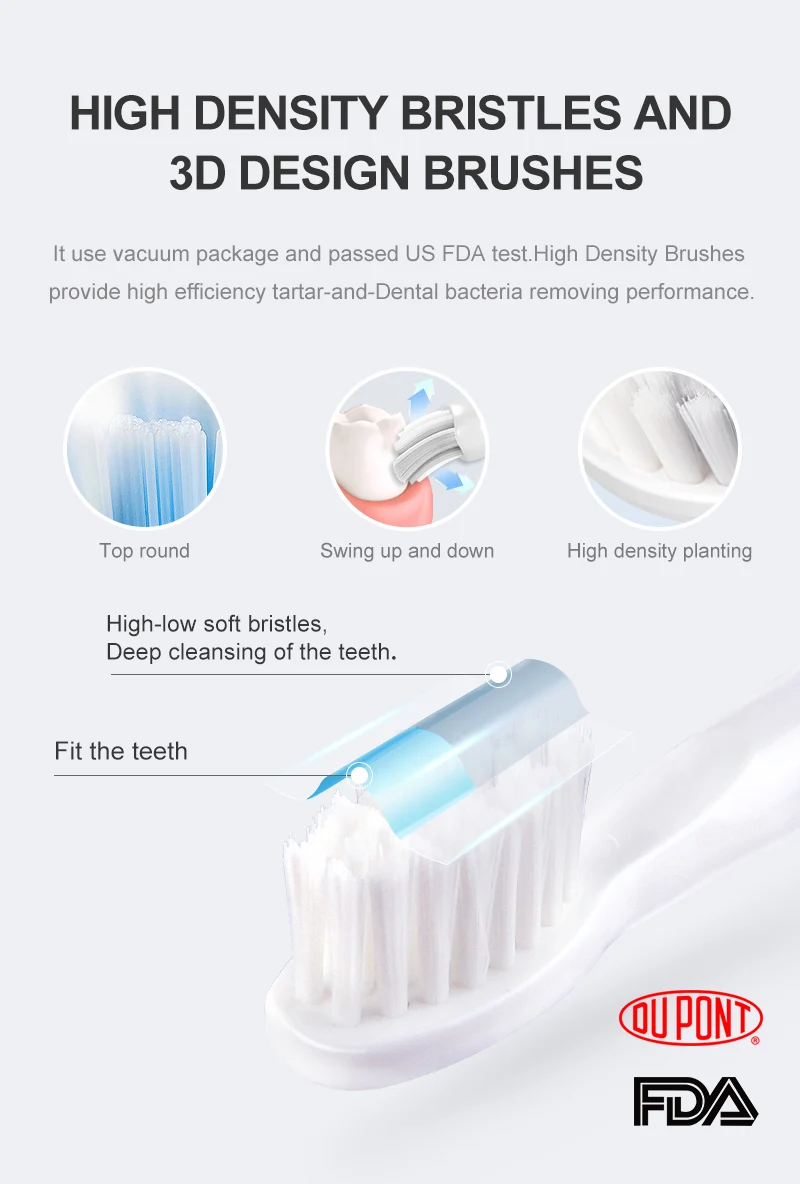 Seago, электрическая зубная щетка для взрослых, звуковая, водонепроницаемая, для отбеливания зубов, гигиена полости рта, зубные щетки с 3 сменными головками