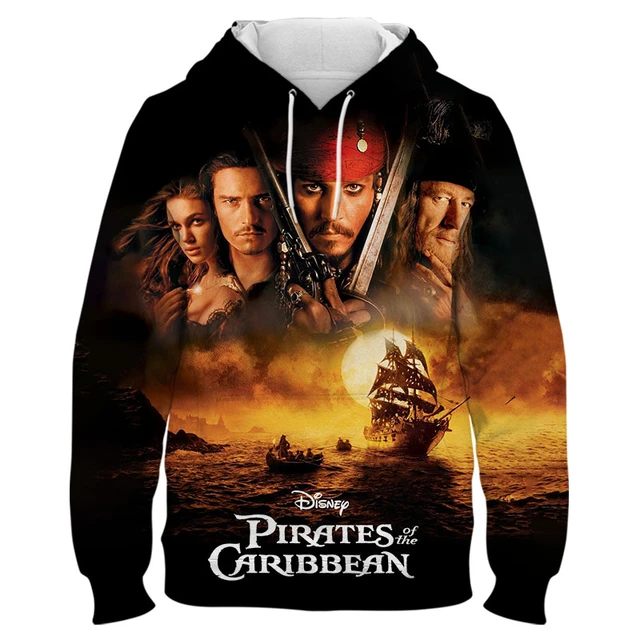 Pirates Of The Caribbean Sweatshirt For Men Disney Movie 3D Print
