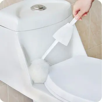 

Toilet Cleaning Brush Multifunction Squeeze Water Cotton-Type Soft Bristle Home Bathroom Not Scratch Glazed Lavatory Cleaner