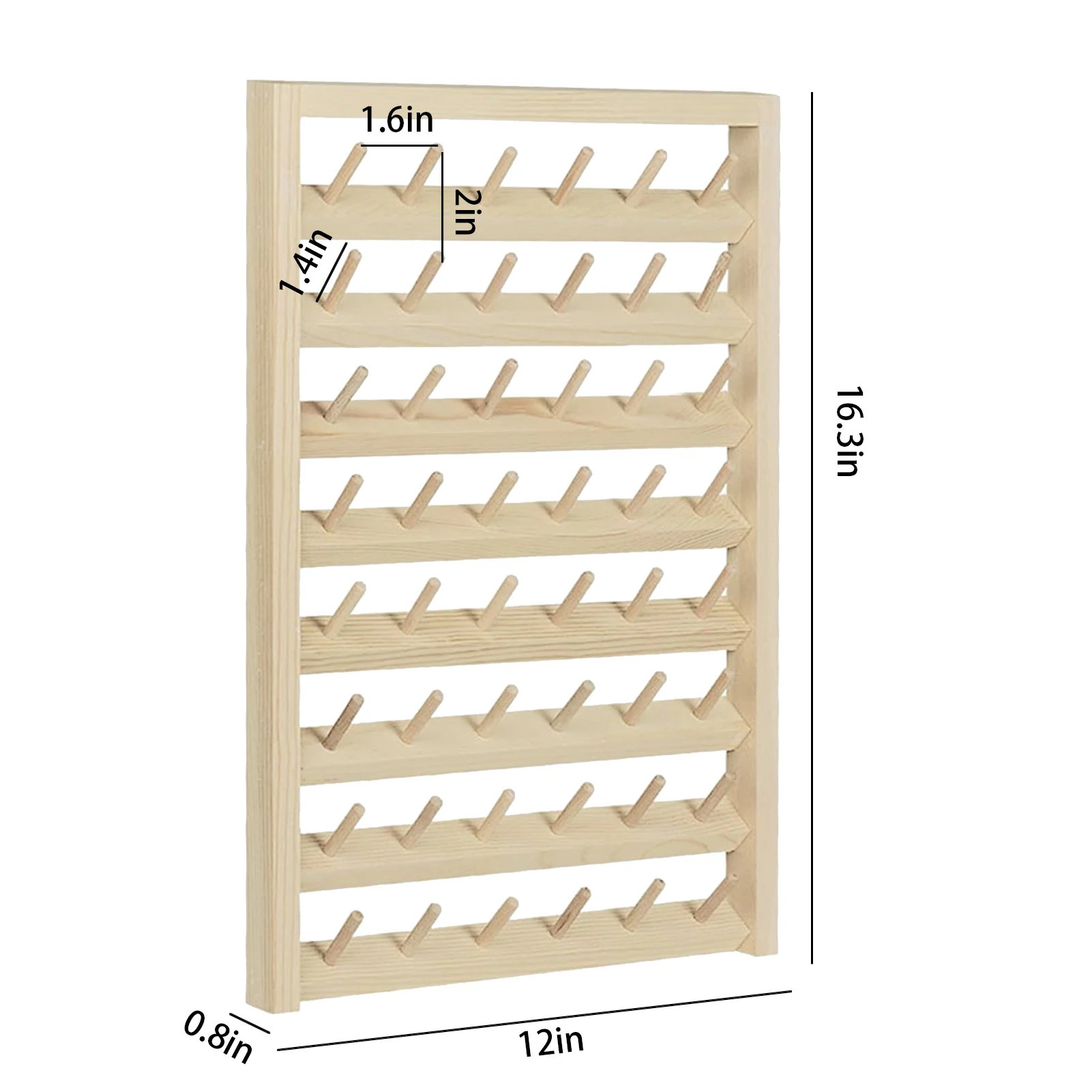  Thread Holder Wall Mount 54 Spools Sewing Thread Rack  Embroidery Thread Organizer Rack Sewing Thread Holder White with Hanging  Tools for Quilting Braiding Hair Metal 2 Pack