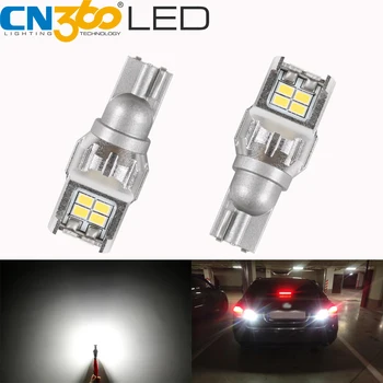 

CN360 2PCS T15 W16W 921 912 Led Canbus Error Free Signal Reversing Light Car Back-up Bulb 3020smd Super Bright 6500K 12V Lamp