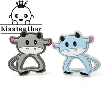 Kissteether – anneau de dentition en Silicone pour bébé, qualité alimentaire, DIY, sucette, chaîne, collier, Bracelet, 1 pièce, bébé rongeur, jouet, cadeaux 