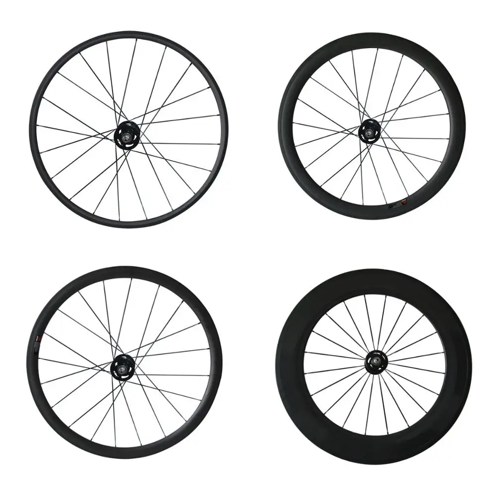 Track Bicycle Front Wheel Carbon Fiber Fixed Gear Single Wheel 20 Holes