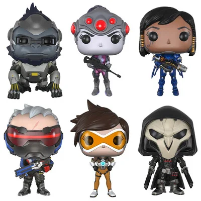 OW 10 см TRACER &amp PHARAH WIDOWMAKER REAPER SOLDIER 76 WINSTON Модель Коллекция фигурка игрушки | Игрушки и