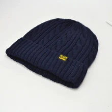 Утолщенные вязаные зимние шапки-бини, женские модные мягкие кашемировые шапки, Лыжные шапки, женские простые теплые шапки, мужские осенние шапки