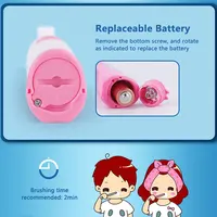 Oral B Kids elektryczna szczoteczka do zębów miękkie włosie wodoodporna zasilana 1 baterią AA Gum Care higiena jamy ustnej zęby Bush dla dzieci 6