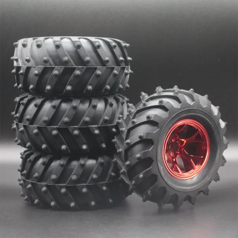 HSP 0703-3002 комплекты колес с резиновыми шинами 4P для 1:10 RC Bigfoot Truck 94180 94111 94188 | Игрушки