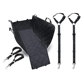 

2 Pack Dog Seat Belt, Adjustable Dog Safety Vehicle Seatbelt & 1x Dog Seat Cover Car Seat Cover
