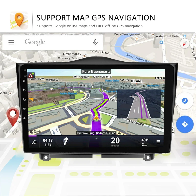 Sale Android 8.1car multimedia dvd player navigation For Lada Granta 2018-2019 with GPS radio video player support Bluetooth HD map 1